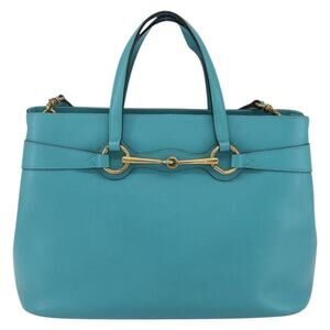 Gucci Leather Handbag Light Blue